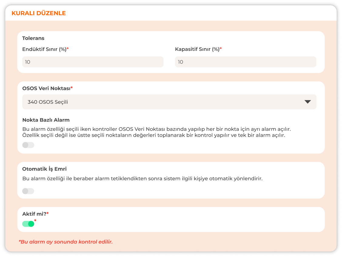 Update in the AMR Reactive Alarm Structure!